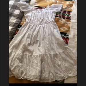 J. Crew off the shoulder dress